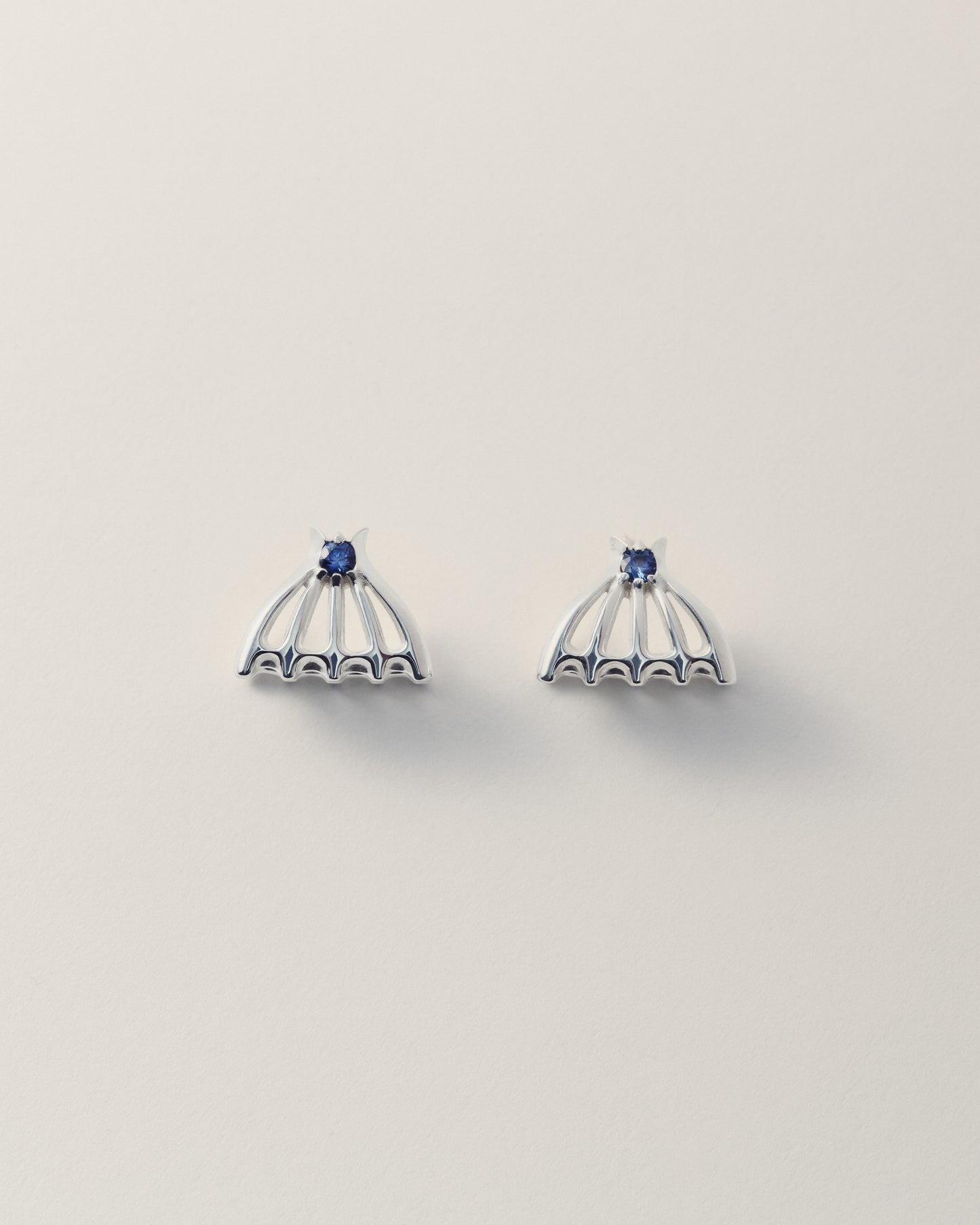 Ash Cage Earring Sapphire