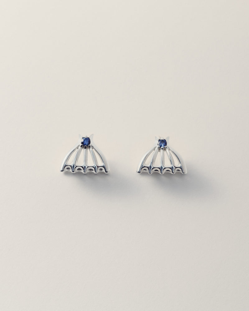 Ash Cage Earring Sapphire