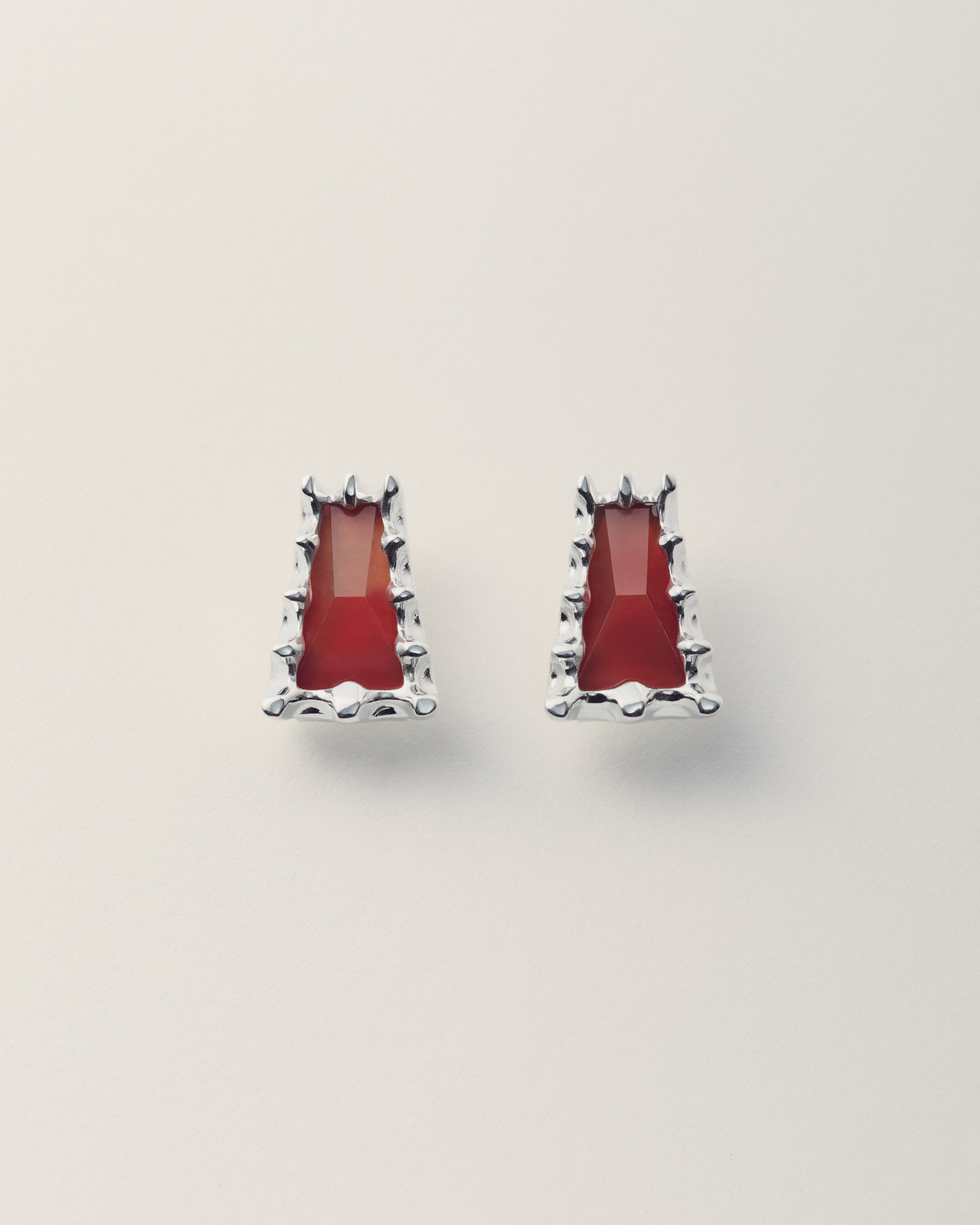 Ash Earring Carnelian
