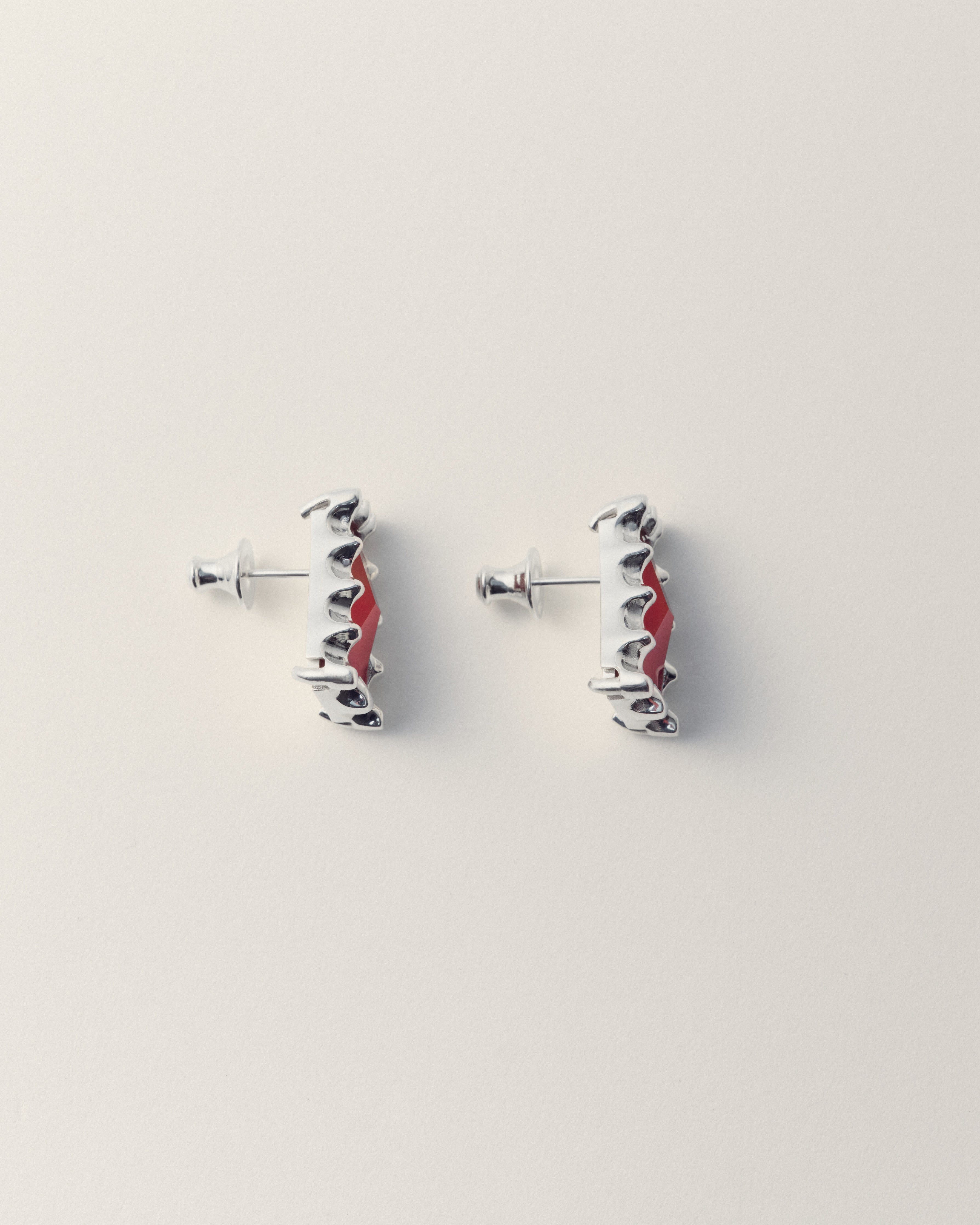 Ash Earring Carnelian